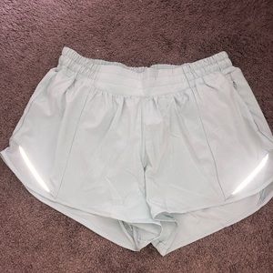 Light Blue/Teal Lulu Lemon Hotty Hot Shorts *Long*